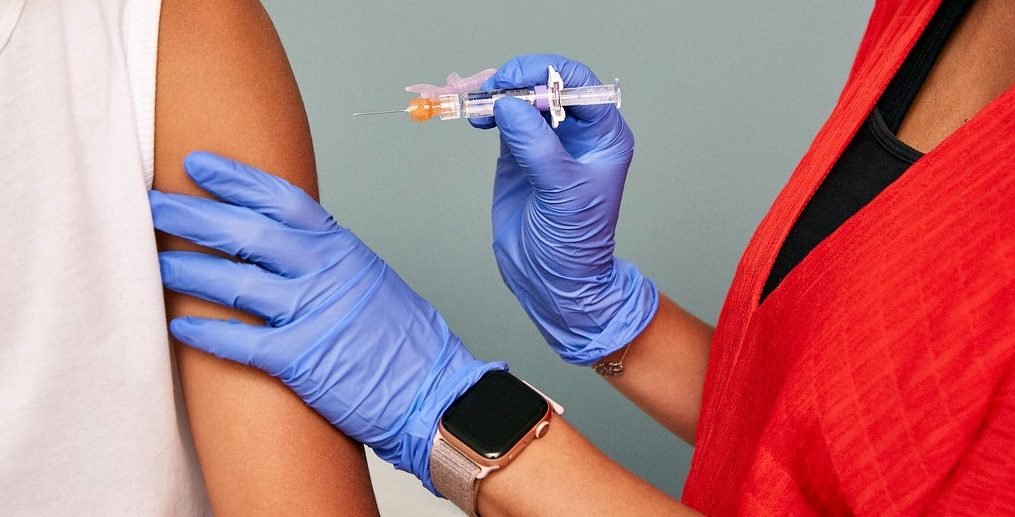 Person Receiving a Vaccine